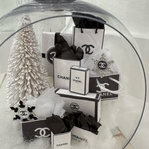 Round 4 inch Chanel Christmas Ornament